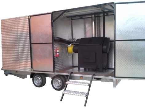 Uscător mobil Hestya cu două module de uscare